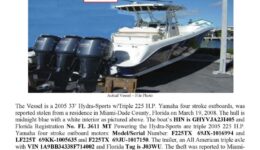 5942-08 Stolen Boat Notice