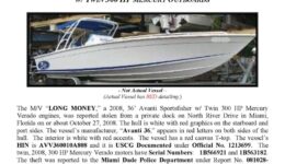 6033-08 Stolen Boat Notice -36' Avanti Sportfisher