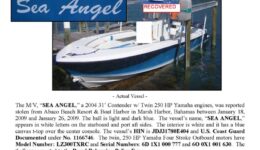 6065-09 Stolen Boat Notice - 31' Contender