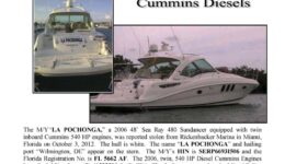 6364-12 Stolen Boat Notice - 48' Sea Ray