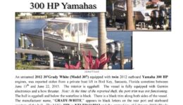 6614-15 Stolen Boat Notice - 30' Grady White