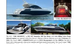 NMA24008390 Stolen Boat Notice - 2013 Sunseeker